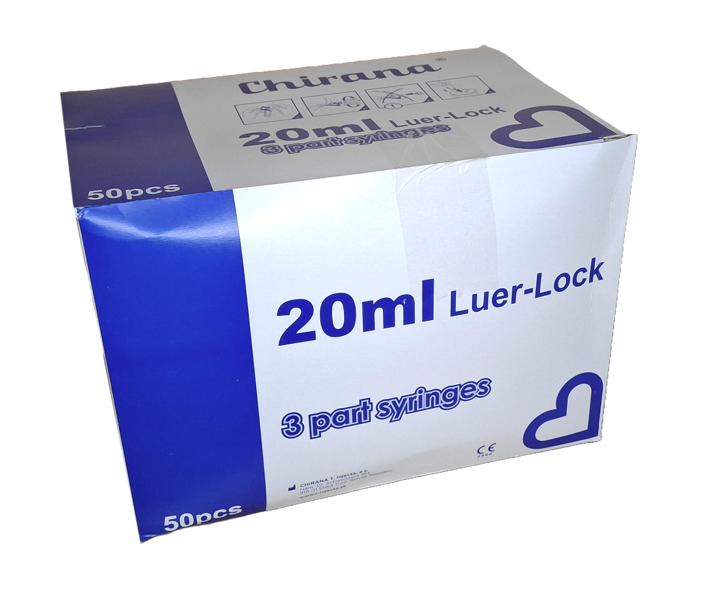 Strzykawka iniekcyjna Chirana 20 ml 50 SZT.