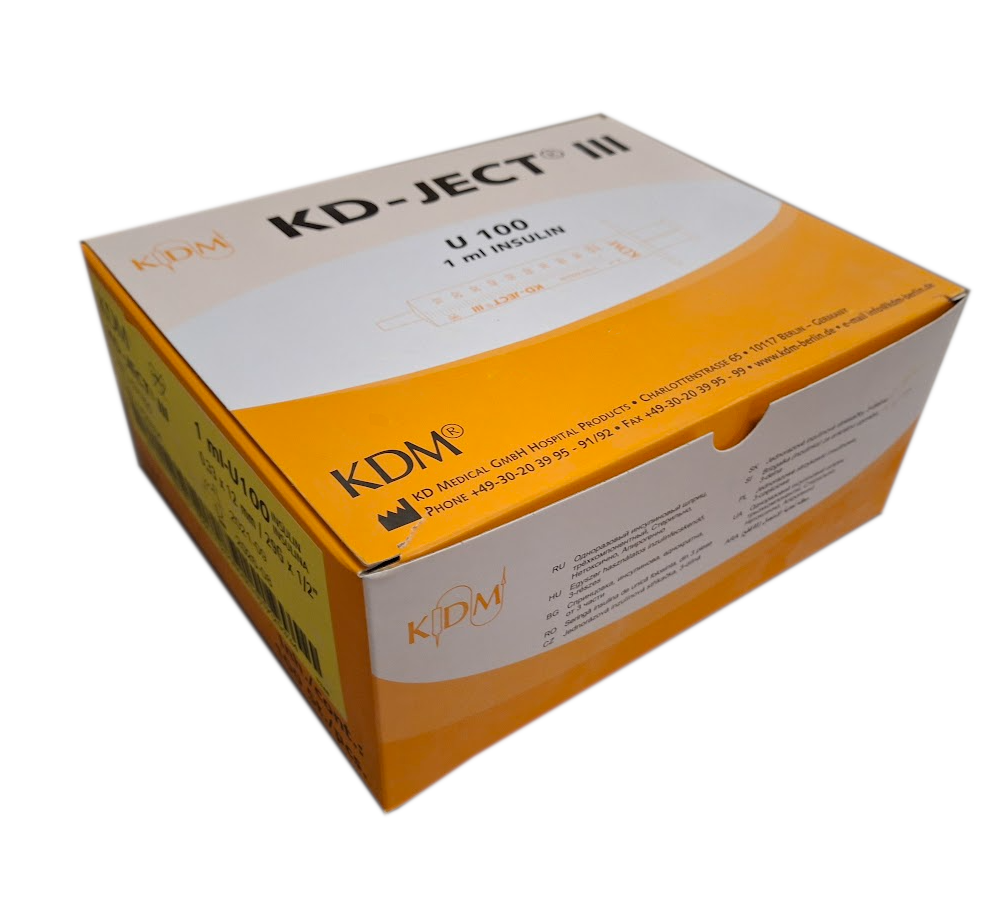 STRZYKAWKA INSULINOWA KD-JECT III 1ML U-100 G29 (0,33X12) 100SZT