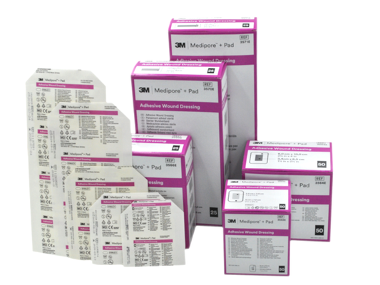 3M MEDIPORE Pad 3566E 10cm x 10cm PLASTRY 1szt.