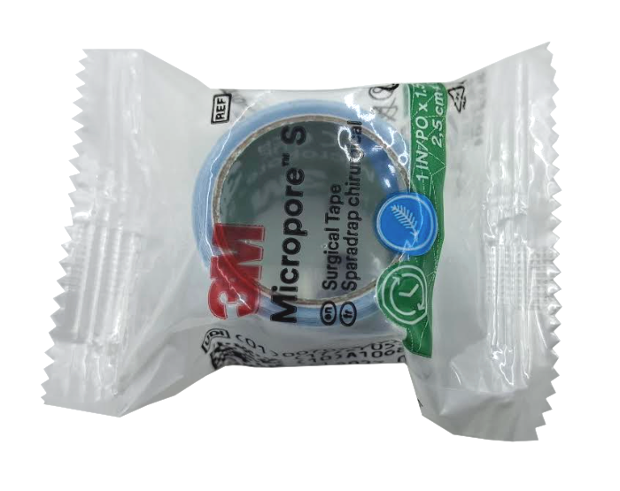 Taśma silikonowa 3M Micropore S 2,5cm x 1,3m do rzęs 1SZT
