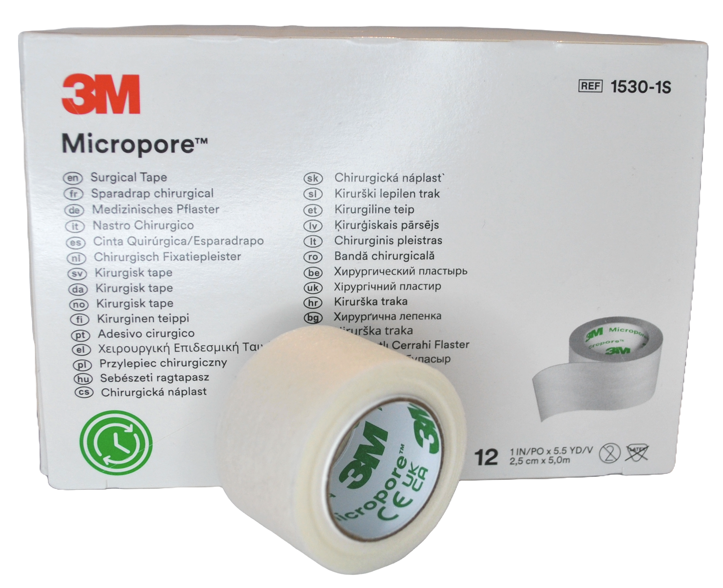 Przylepiec włókninowy 2,5cm x 5m Micropore 3M 12SZT