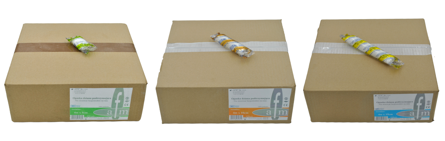 Bandaż opaska dziana AFM 5 cm x 4m 1SZT