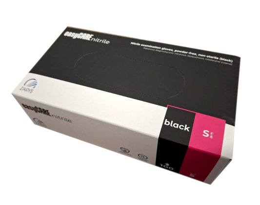 Rękawiczki Rękawice mocne EASYCARE ZARYS NITRYLOWE CZARNE BLACK M 100SZT