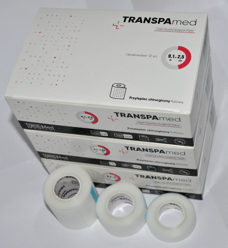 Przylepiec foliowy TRANSPAmed 1,25cm x 9,1m 1SZT