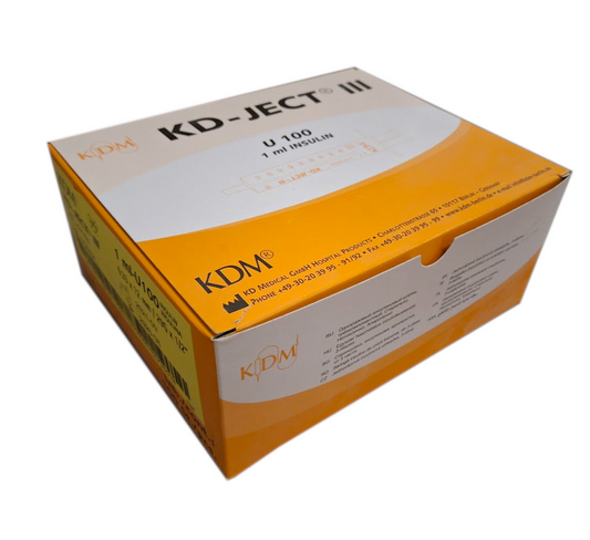STRZYKAWKA INSULINOWA KD-JECT III 1ML U-100 G29 (0,33X12) 100SZT