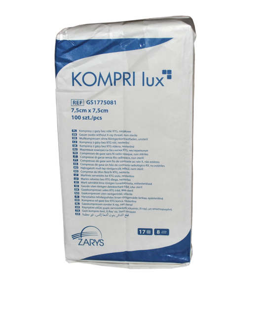 KOMPRESY GAZOWE NIEJAŁOWE KOMPRILUX 17N8W 7,5 x 7,5 a100SZT