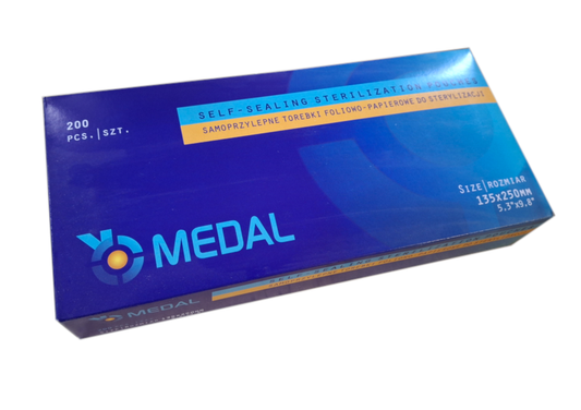 Torebka papierowo-foliowe Medal 13,5 x 25cm 200 szt.