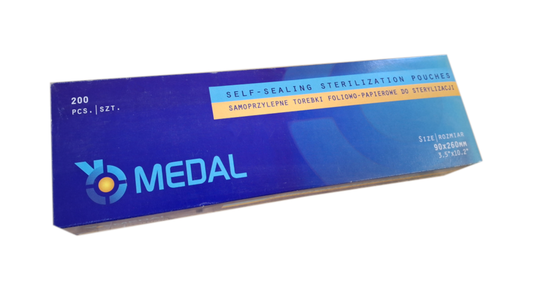 Torebka papierowo-foliowe płaskie Medal 9 x 26 cm 200 szt.