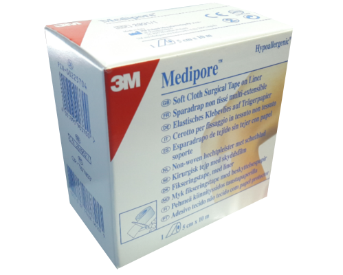 MEDIPORE LINER PRZYLEPIEC WŁÓKNINOWY 5cm x 10m