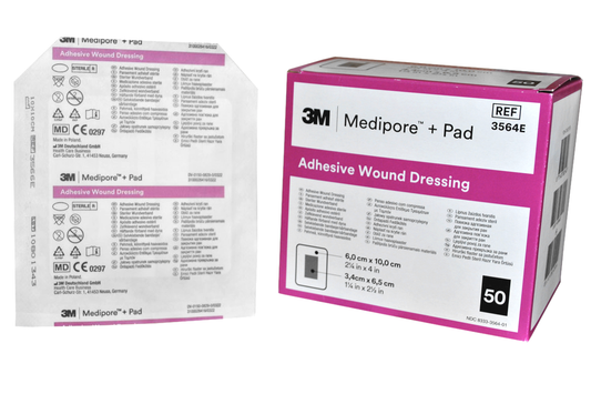 Opatrunek z wkładem chłonnym 3M MEDIPORE Pad 3564E 6cm x 10cm 5SZTUK