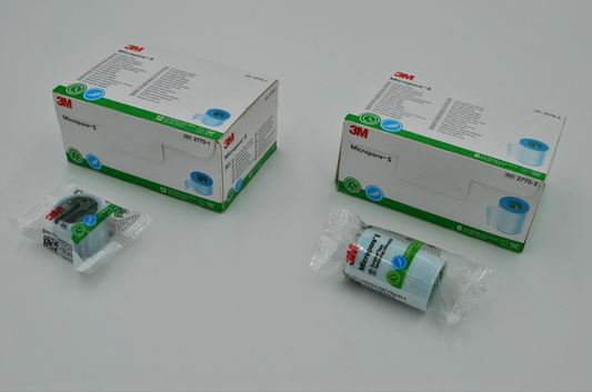 Taśma silikonowa 3M Micropore S 2,5cm x 1,3m do rzęs 1SZT