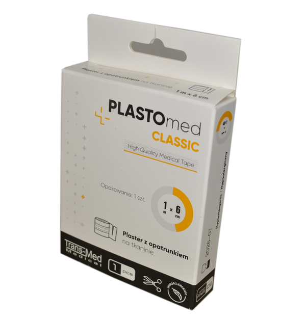 PLASTER TKANINOWY PLASTOmed CLASSIC 6cm x 1m 1SZT – sklep medyczny ...