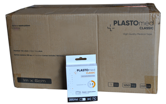 PLASTER TKANINOWY PLASTOmed CLASSIC 6cm x 1m 100SZT
