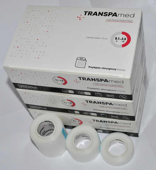 Przylepiec foliowy TRANSPAmed 1,25cm x 9,1m 1SZT