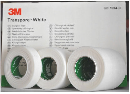 3M Transpore White 1,25cm x 9,1m, 1SZT